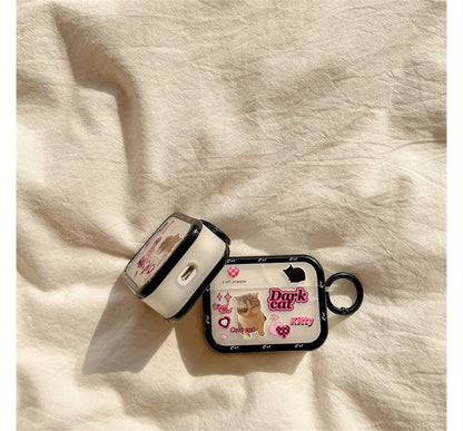 Cat Lettering AirPods / Pro Earphone Case Skin