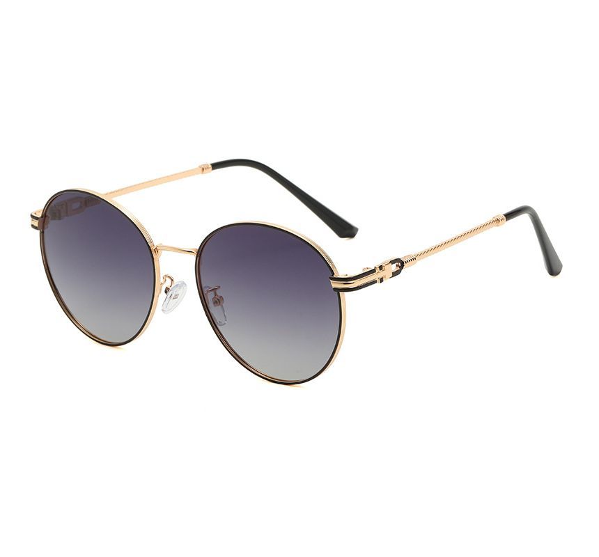 Frame Metal Round Sunglasses Polarized