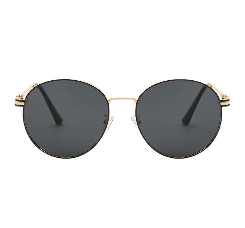 Frame Metal Round Sunglasses Polarized