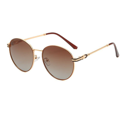 Frame Metal Round Sunglasses Polarized