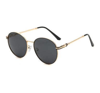 Frame Metal Round Sunglasses Polarized