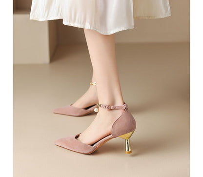 High Heel Pointy D'Orsay Sandals