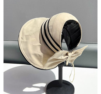 Bow Hat Visor Striped