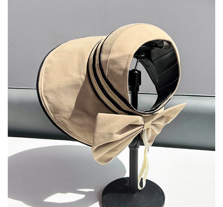 Bow Hat Visor Striped