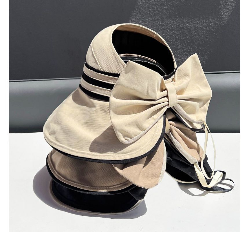 Bow Hat Visor Striped