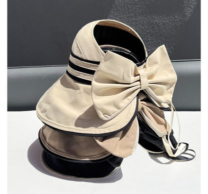 Bow Hat Visor Striped