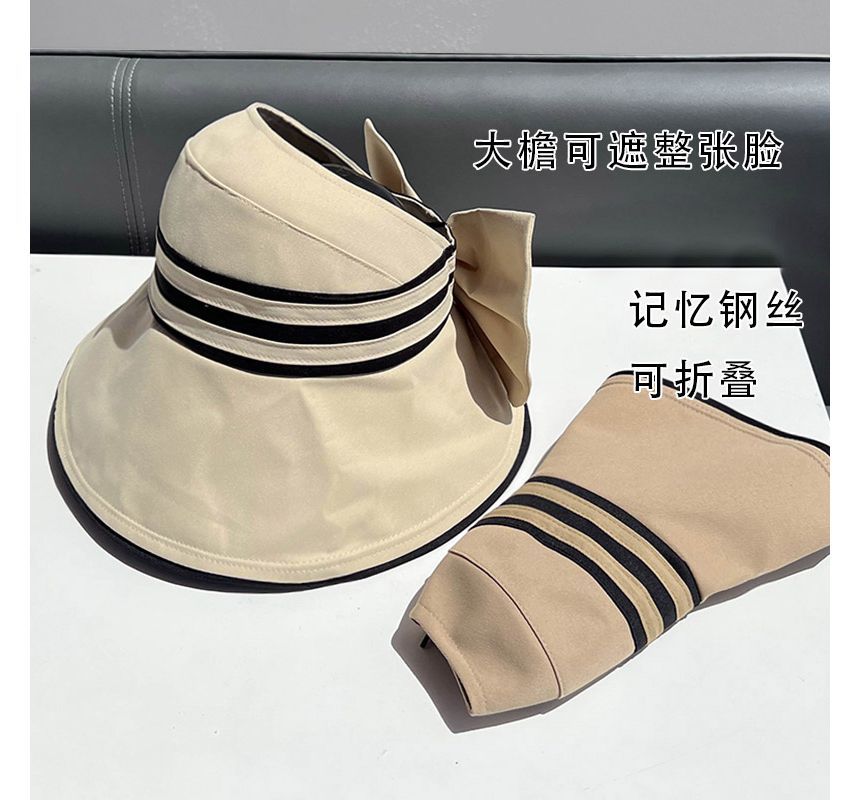 Bow Hat Visor Striped