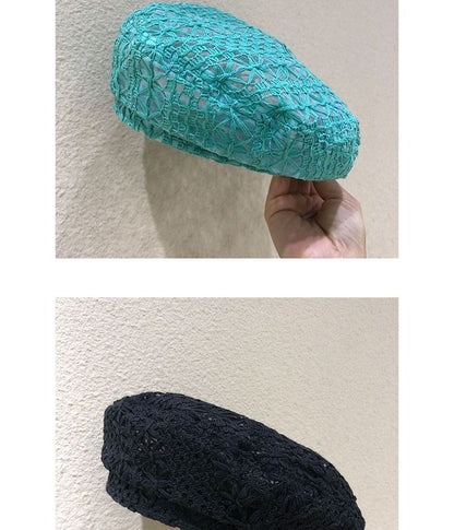 Cutout Embroidered  Beret