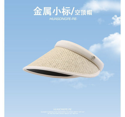 Sun Piped Hat Straw