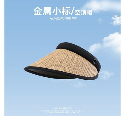 Sun Piped Hat Straw
