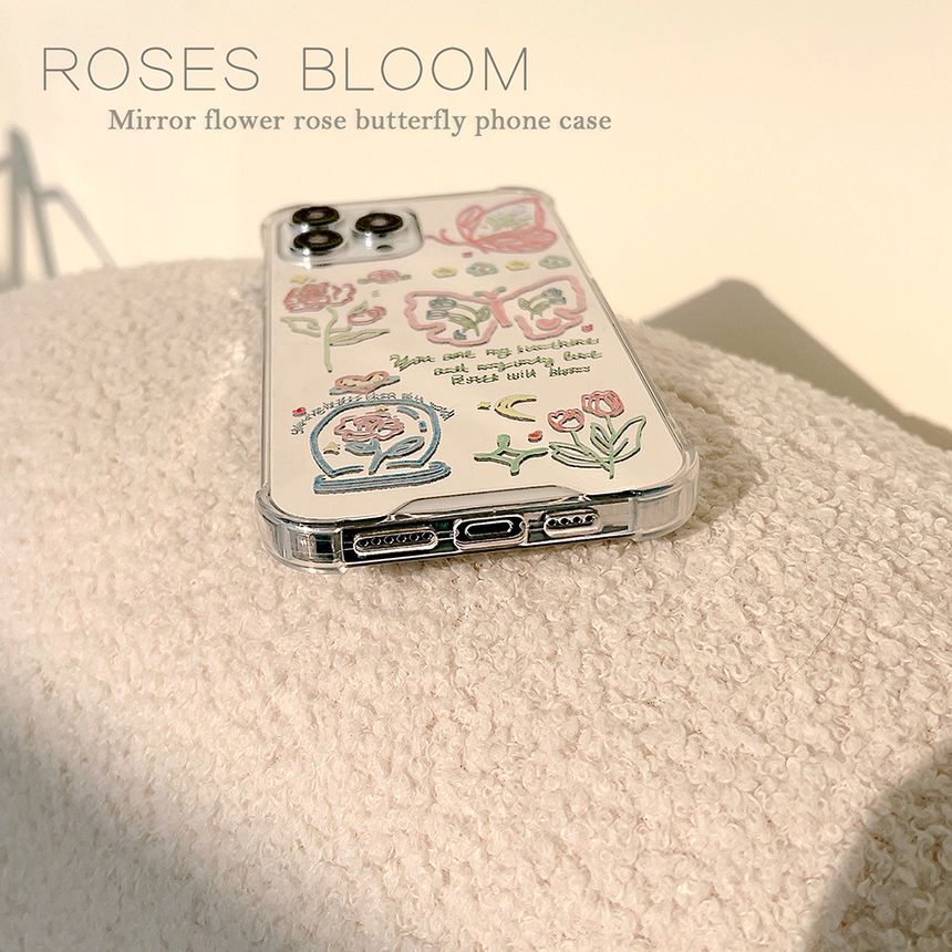 Butterfly Phone Mirrored Case