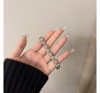 Bracelet Rhinestone Alloy Heart
