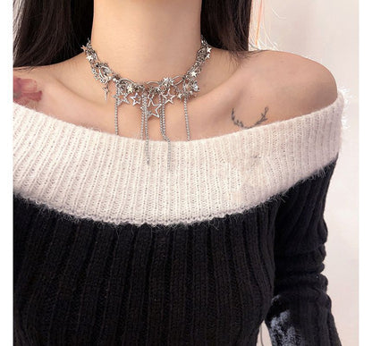 Fringed Alloy Choker Star