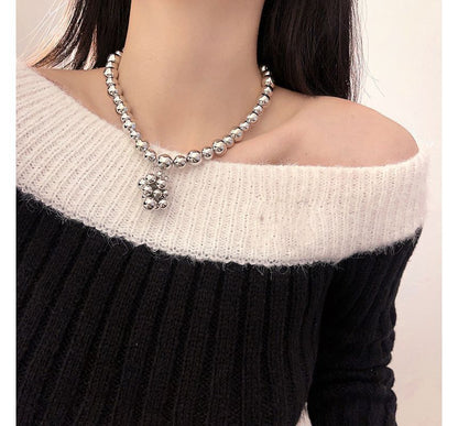 Pendant Alloy Bead Choker