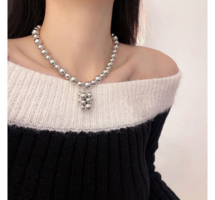 Pendant Alloy Bead Choker