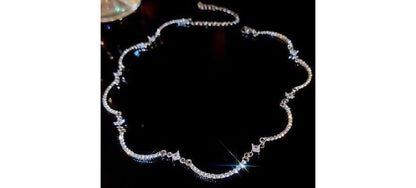 Alloy Rhinestone Choker