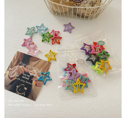 Set of 10: Star Hair Clip