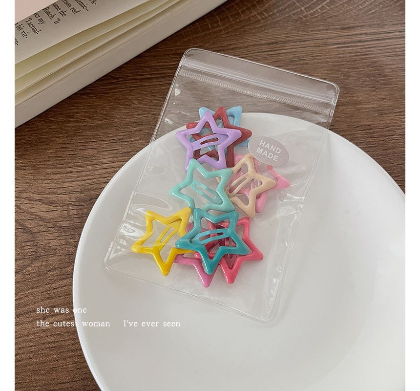 Set of 10: Star Hair Clip