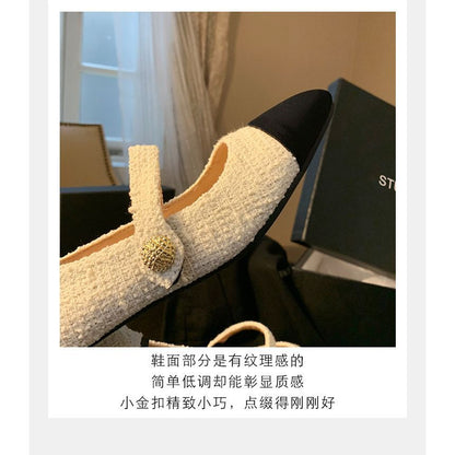 Pumps Block Jane Heel Cap-Toe Mary