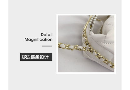 Quilted Crossbody Chain Bag Strap