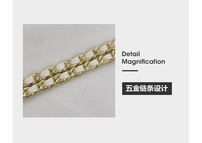 Quilted Crossbody Chain Bag Strap