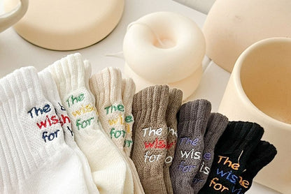 Lettering Socks Set