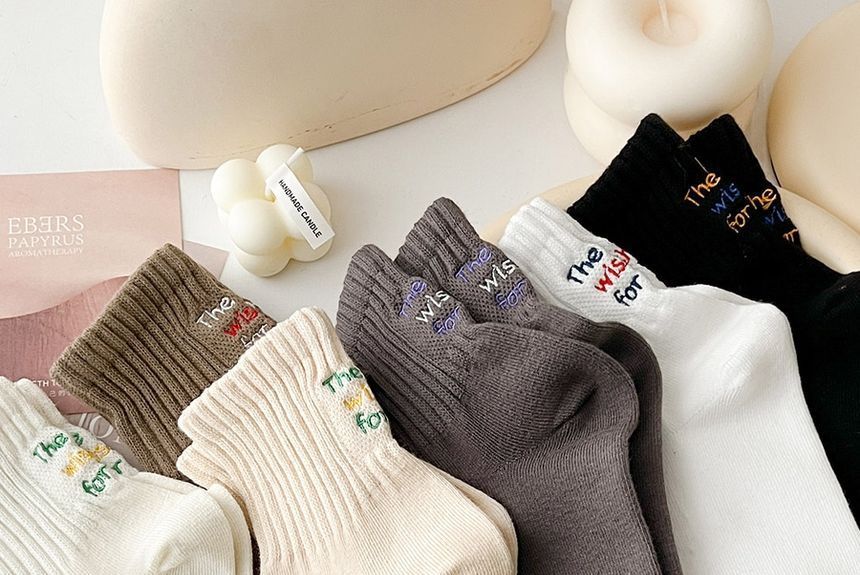 Lettering Socks Set