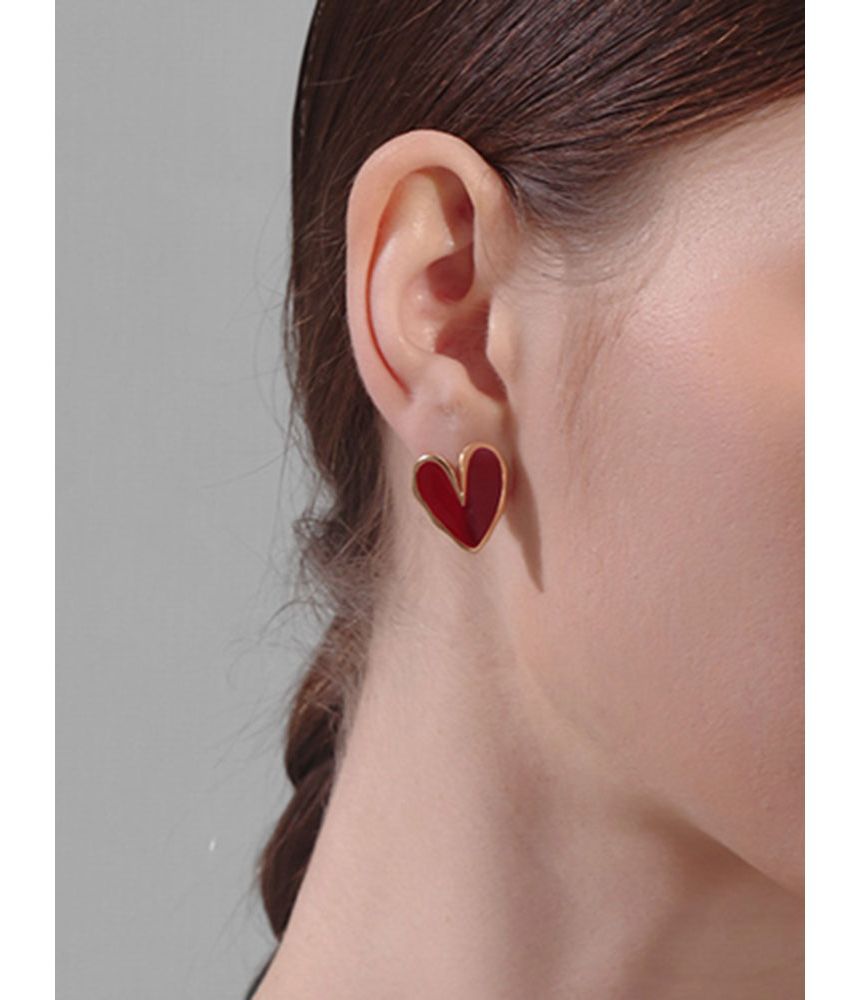 Heart Earring Alloy