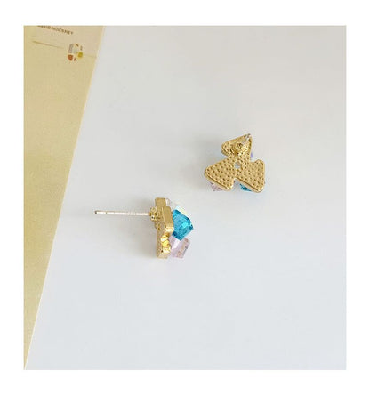 Rhinestone Earring Alloy
