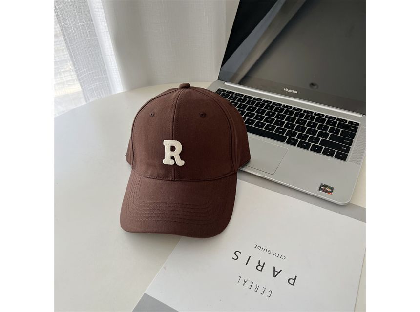 Lettering Cap Baseball Embroidered