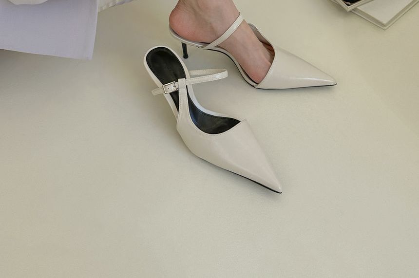 Mules Stiletto Toe Pointy Heel