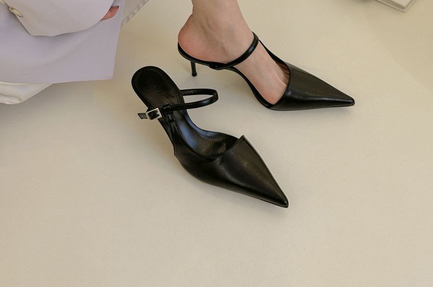 Mules Stiletto Toe Pointy Heel