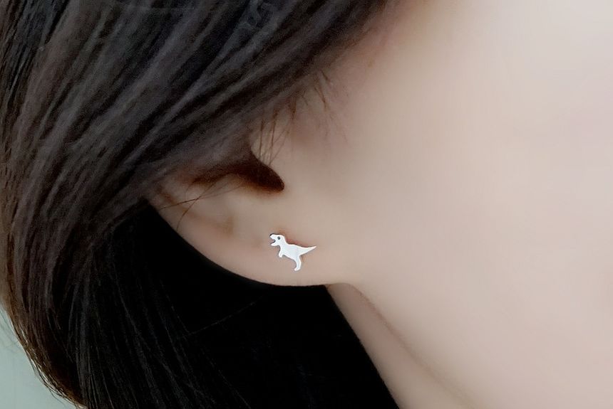 Polished Dinosaur Alloy Earring