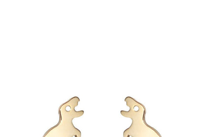 Polished Dinosaur Alloy Earring