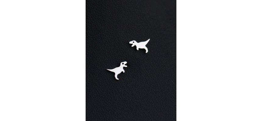 Polished Dinosaur Alloy Earring