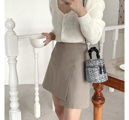 Zip Tweed Bag Crossbody