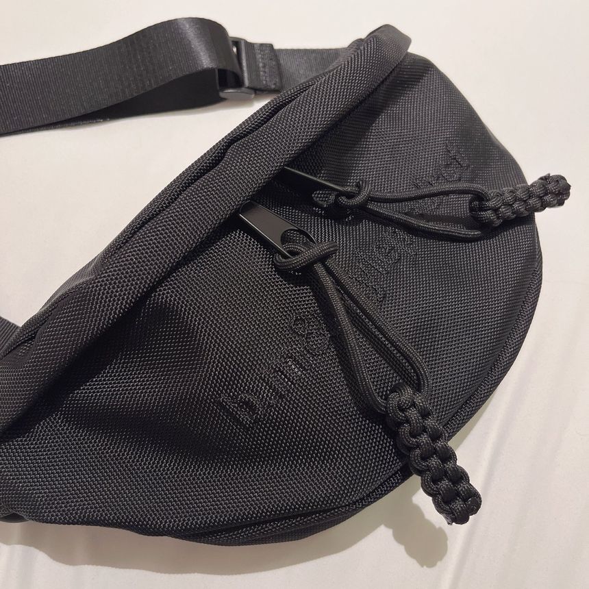 Lettering Nylon Belt Bag