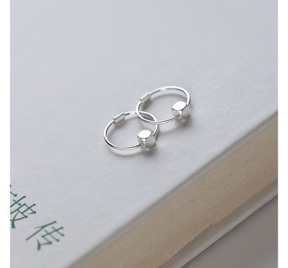 Geometric Alloy Hoop Earring