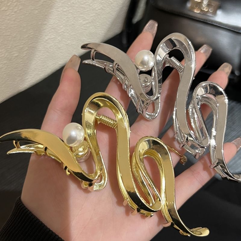 Claw Hair Faux Pearl