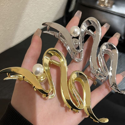 Claw Hair Faux Pearl