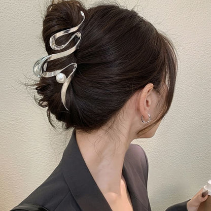 Claw Hair Faux Pearl