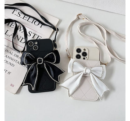 Phone Embellished Card Case Holder