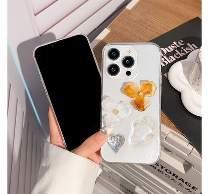 Phone Embellished Transparent Case