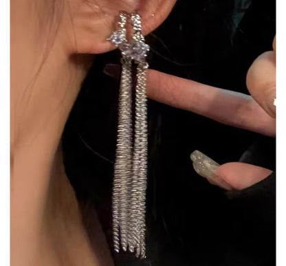 Cuff Fringed Rhinestone Ear