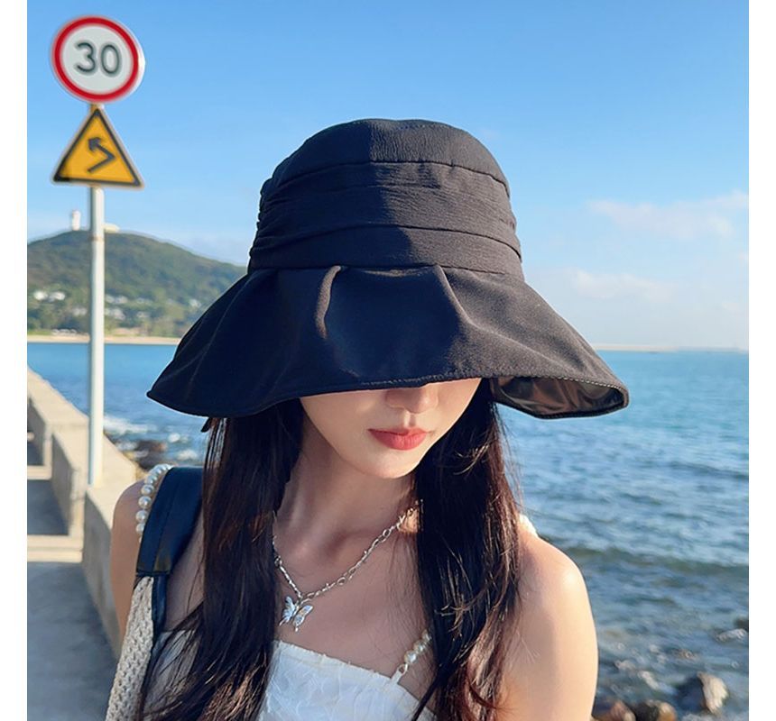 Bow Sun Plain Hat