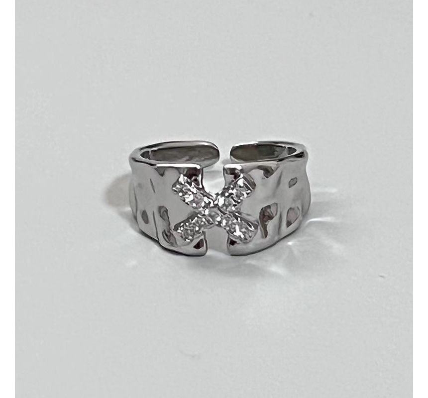 Alloy (various Open designs) Ring Rhinestone