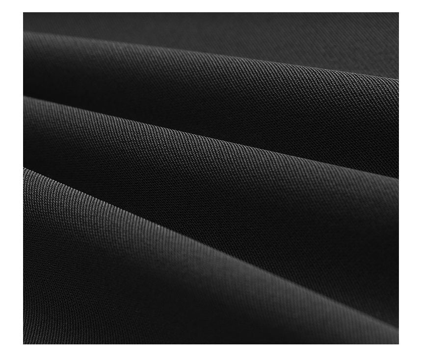 A-Line Slit Mini Waist High Skort Plain