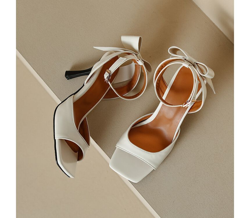 High Heel Plain Sandals