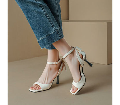 High Heel Plain Sandals