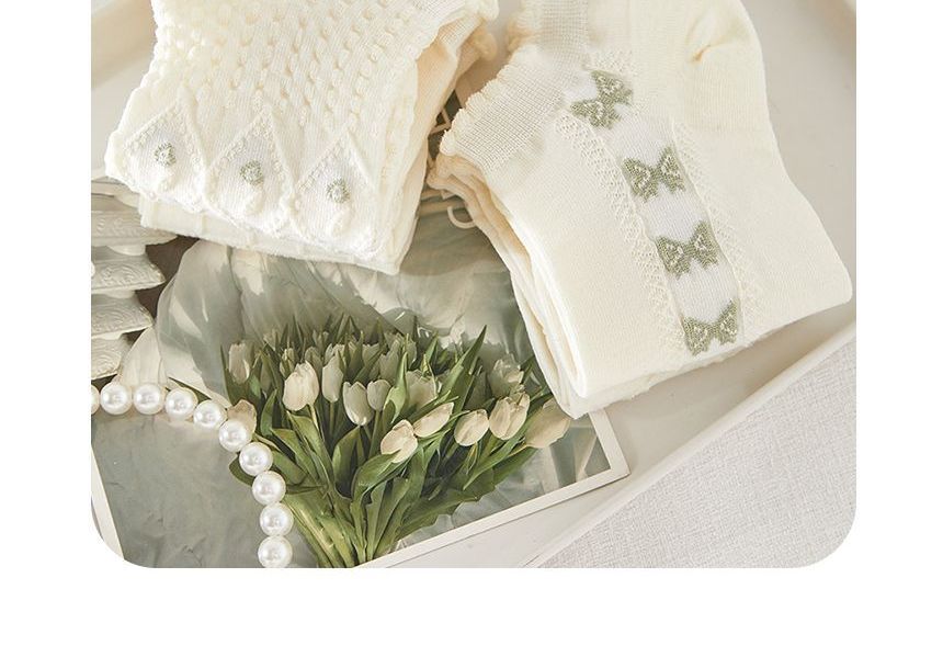 Ensemble de chaussettes basses en jacquard